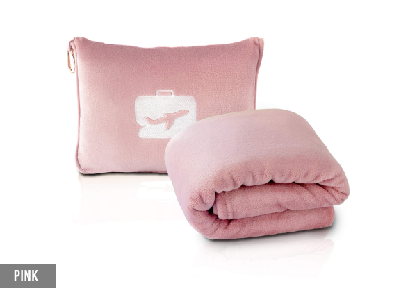 Travel Blanket with Soft Storage Bag - Available in Five Colours