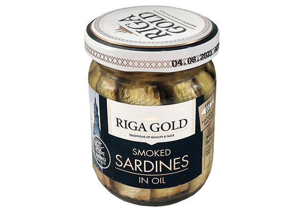 15-Pack of Riga Gold Smoked Sardines in Oil