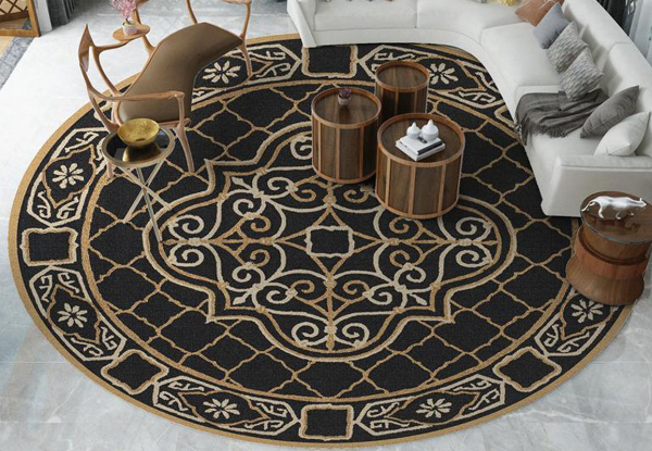 Vintage Circle Area Rug - Available in Four Styles & Three Sizes