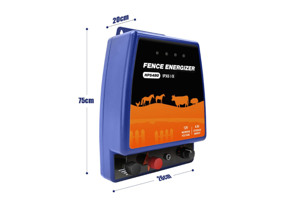 Petscene 45KM Electric Fence Energiser Charger IPX6 4.8J