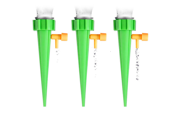 Pack-of-Four Automatic Watering Spikes For Garden Irrigation