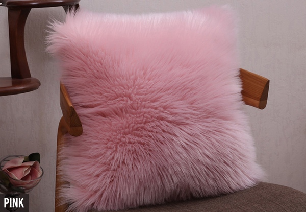 Faux Fur Cushion Cover - Eight Colours Available