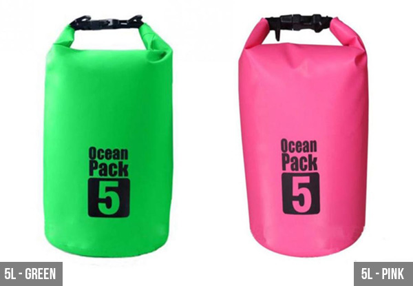 Water Resistant Dry Bag - Four Sizes & Colours Available