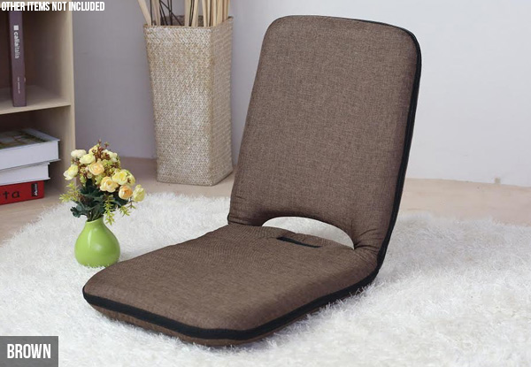 High-Backed Portable Floor Chair - Four Colours Available