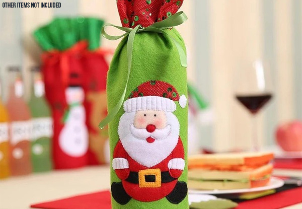 Christmas Wine Bottle Bag - Three Options Available