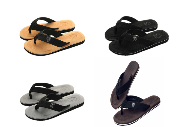 Men's Flip Flops  - Four Colours, Four Sizes & Option for Two Available with Free Delivery