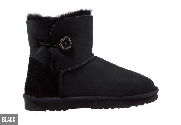 Comfort Me Unisex Australian Made Memory Foam Mini Button UGG Boots - Five Colours & Seven Sizes Available