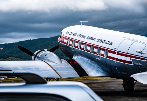45-Minute Scenic Flight Across Auckland in a Majestic 1945 Douglas DC-3 Warbird with Air Chatham's - Options for up to Four People