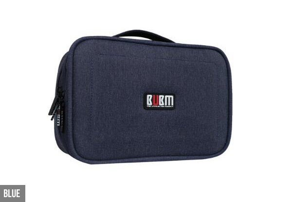 Double-Layered Travel Gadget Organiser Bag - Three Colours & Sizes Available with Free Metro Delivery