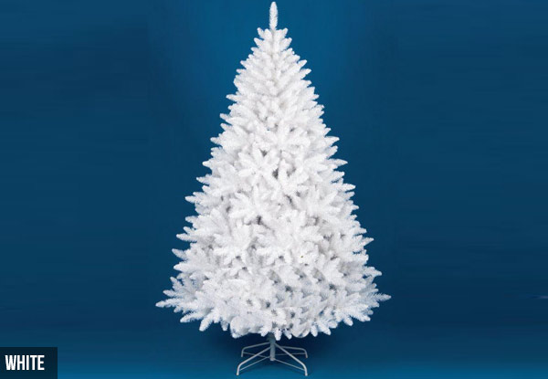 Deluxe Artificial 8ft White Christmas Tree with Free Delivery