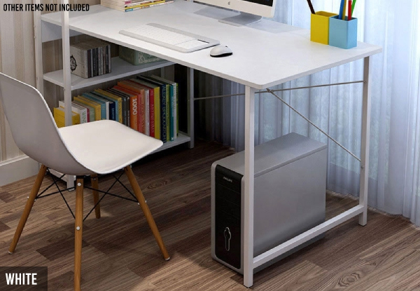 Computer Desk with Bookshelf - Two Colours Available