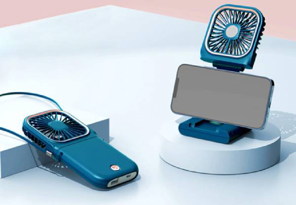 Three-Speed Foldable Handheld Fan - Four Colours Available
