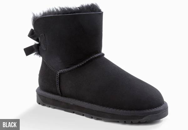 Ugg Water Resistant Classic Mini Bailey Bow Boots - Fives Colours & Seven Sizes Available