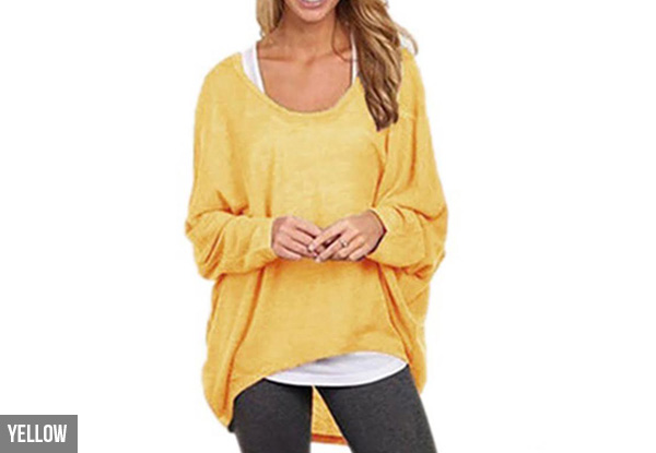 Oversized Knit Top - Seven Colours & Five Sizes Available