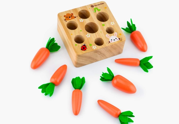 Carrot Harvest Wooden Toy Game