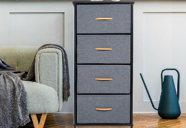 Four-Drawer Storage Chest Lowboy - Option for Five-Drawer