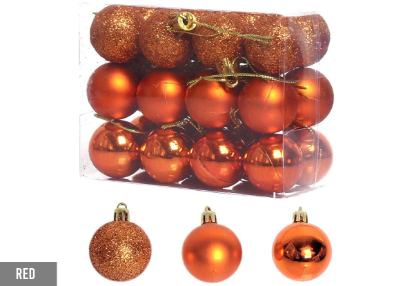 Christmas Tree Ball Ornament Decoration - Three Colours Available