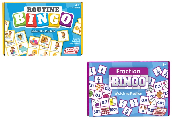 Kids Educational Bingo Range - Two Options Available