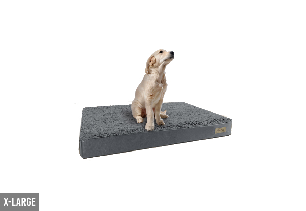 Egg-Crate Foam Dog Bed with Removable Washable Cover - Three Sizes Available