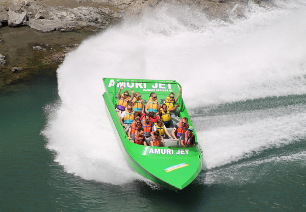 Amuri Jetboat Adventure Hanmer Springs Canyon Experience for an Adult - Option for a Child