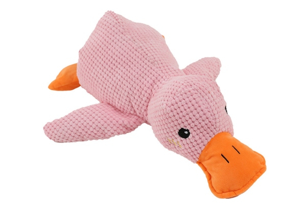 Plush Duck Squeaky Dog Toy - Three Colours Available