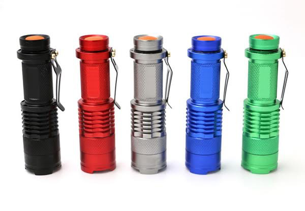 Water-Resistant Mini Flashlight - Five Colours Available with Free Metro or PO Box Delivery