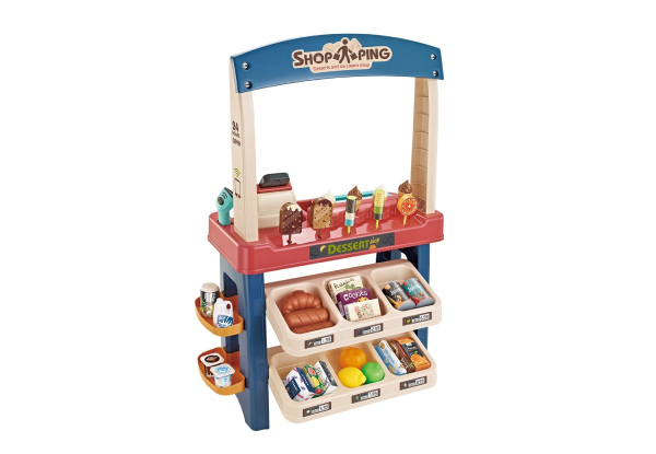 55-Piece Kids Grocery Shop Playset