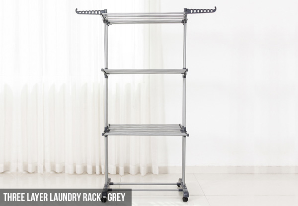 Single or Three-Layer Laundry Rack