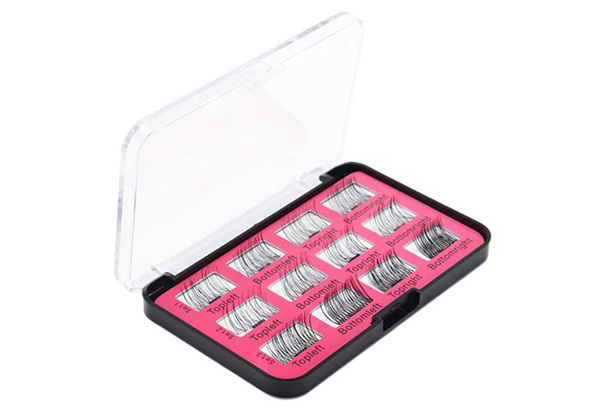 12-Pieces 3D Magnetic Eyelashes Set - incl. Mini Tweezer Tool with Free Delivery