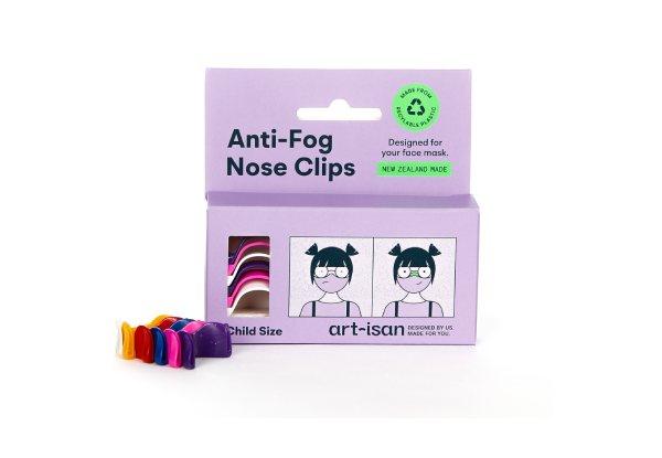 Six-Pack Child Anti-Fog Nose Clips - Eight Colours Available
