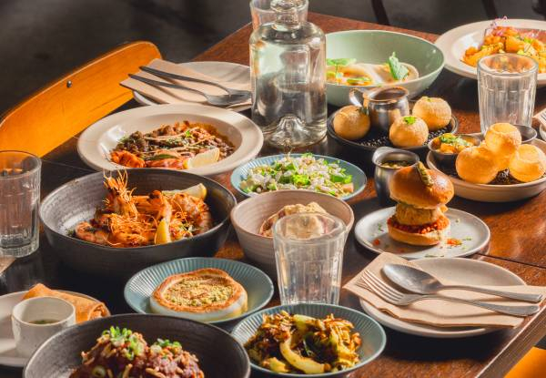 Premium Chaat Street Dining Experience incl. Welcome Drinks - Options for Two, Four or Six Diners