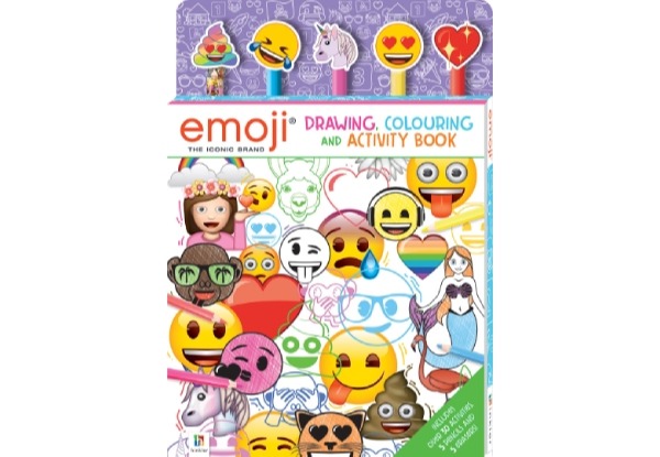 Emoji Colouring & Activity Five-Pencil Set with Free Delivery