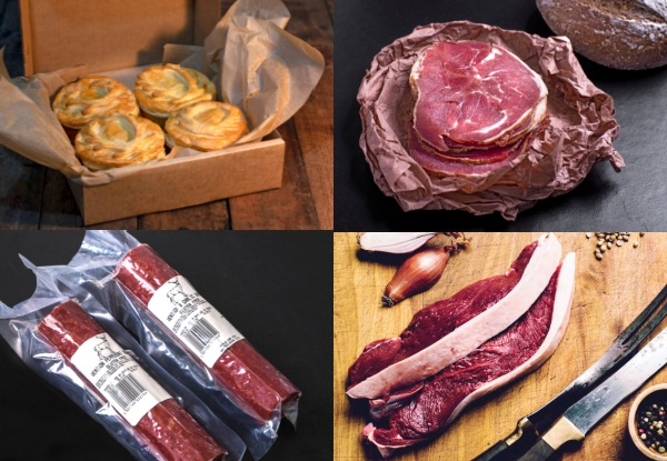Pre-Order Premium Game More Than Meat Box incl. Pies, Steaks, Salami & Bacon