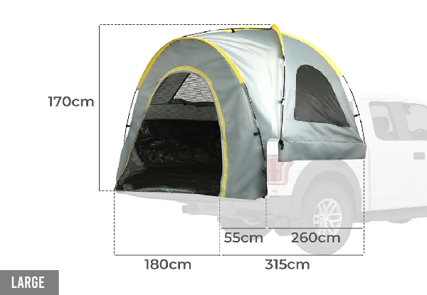 Mountview Camping Truck Tent - Three Sizes Available