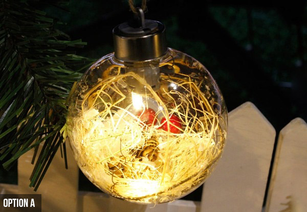 Christmas Tree Light LED Bulb Hanging Ball - Two Options Available with Free Delivery