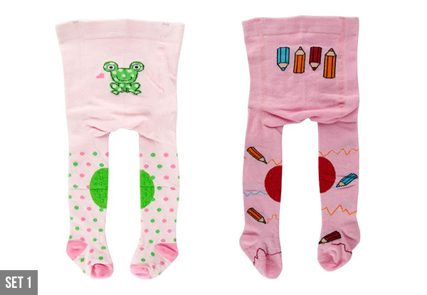 Two-Pack of Baby Tights - Five Sets & Two Sizes Available