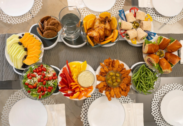 Dining Table Rotating Tray