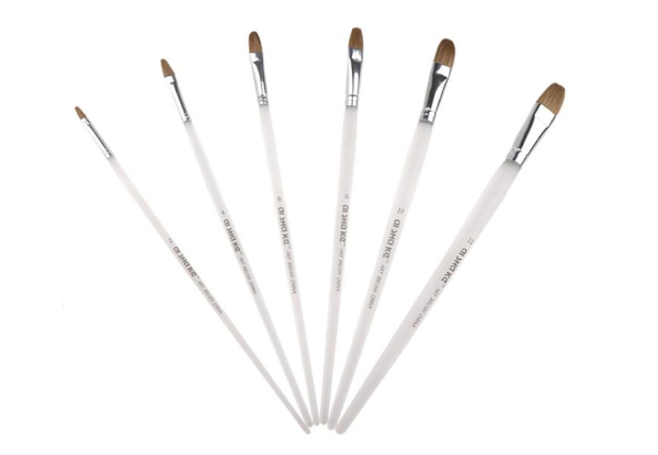 Six-Piece Pro Extra Fine Detail Paint Brushes