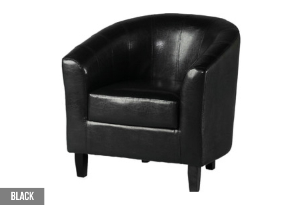 Nora PU Leather Tub Chair - Two Colours Available