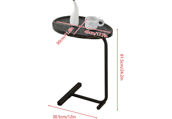 C-Shaped Side Table