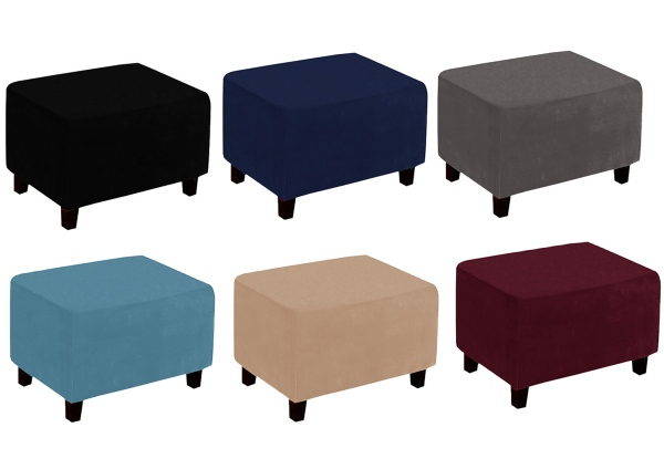 Ottoman Cover - Six Colours & Two Styles Available & Option for Two-Pack