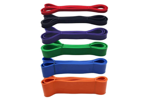 Heavy-Duty Exercise Resistance Bands - Six Colours Available & Option for Set
