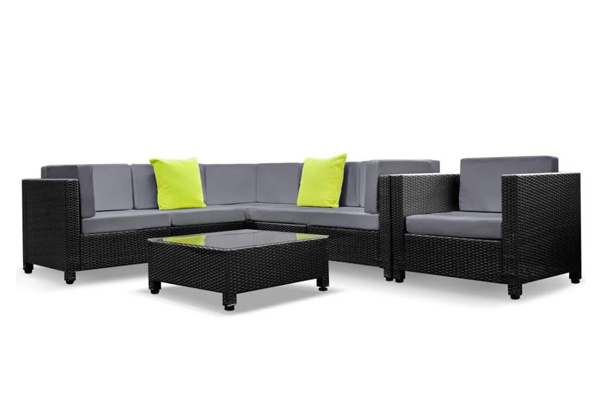 Vincenza Six-Seat Outdoor Lounge Set incl. Two Cushion Covers