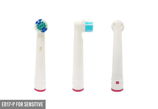 8-Pack of Toothbrush Heads Compatible with Oral B - Four Models Available & Option for 16-Pack