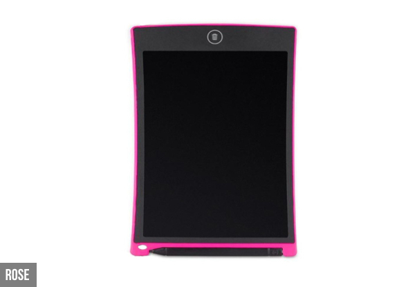 Electronic Drawing or Writing Tablet - Six Colours Available