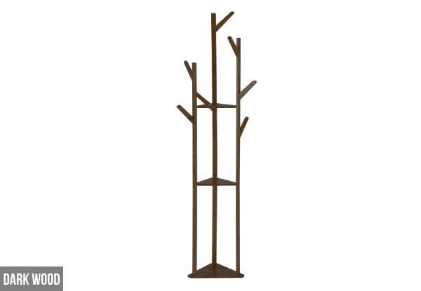 Bamboo Clothing Tree Stand - Two Colours Available