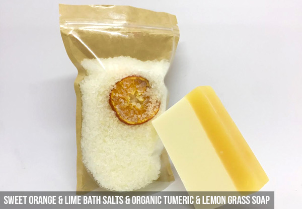 Luxury Natural Bath Salts & Organic Soap Pack - Two Options Available