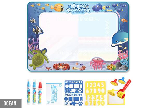 Kids Reusable Aqua Magic Doodle Mat - Seven Options Available