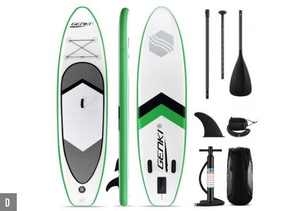 Inflatable SUP Paddleboard - Four Options Available