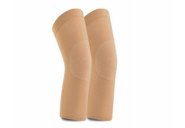 Two Pairs of Knitted Sports Knee Pads - Two Colours Available & Option for Four Pairs